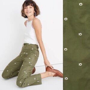 Madewell Griff Fatigue Pants in Daisy Floral Print